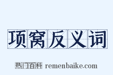 项窝反义词是什么意思的图片